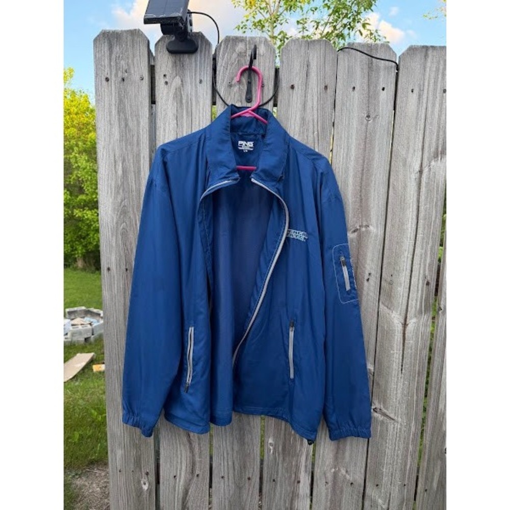 Ping Performance Morehead State Full Zip Windbreaker Jacket‎ Blue Mens Large